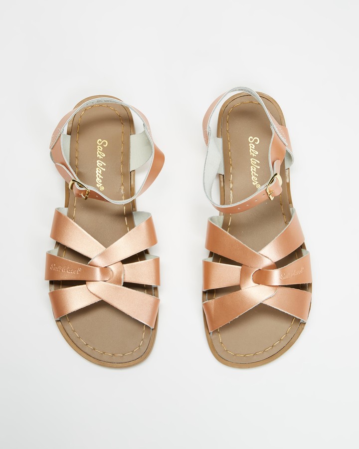 rose gold platform sandals