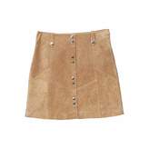 Thumbnail for your product : MANGO Snap Leather Skirt