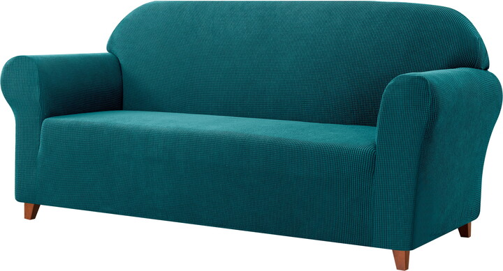 subrtex Sofa Cover 1 Piece Slipcover with extra Stretch Cushion Seat Cover, Sofa, Turquoise