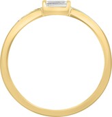 Thumbnail for your product : Effy 14K Yellow Gold White Sapphire Diamond Ring - 0.04 ctw. - Size 7