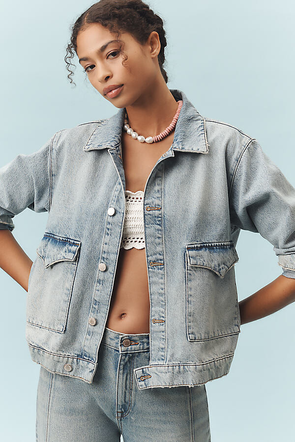Triarchy Lillian Boxy Western Denim Jacket
