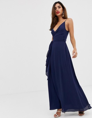asos cami wrap maxi dress