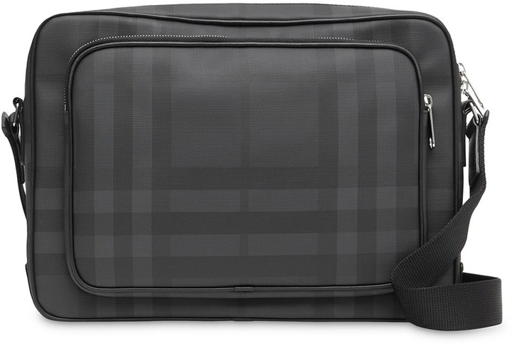 burberry london check messenger bag