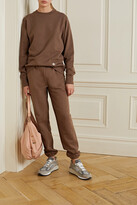 Thumbnail for your product : Tory Sport Cotton-jersey Track Pants - Brown