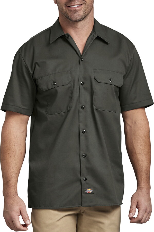 Dickies Mens and Big Mens Short Sleeve Twill Work Shirt