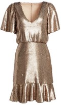 Thumbnail for your product : ML Monique Lhuillier Sequin Popover Dress
