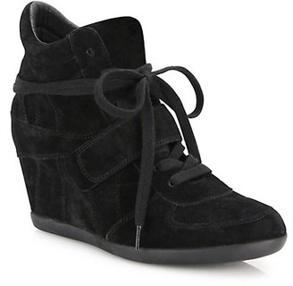 Ash Bowie Suede High-Top Wedge Sneakers