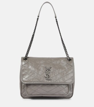 ysl grey handbag