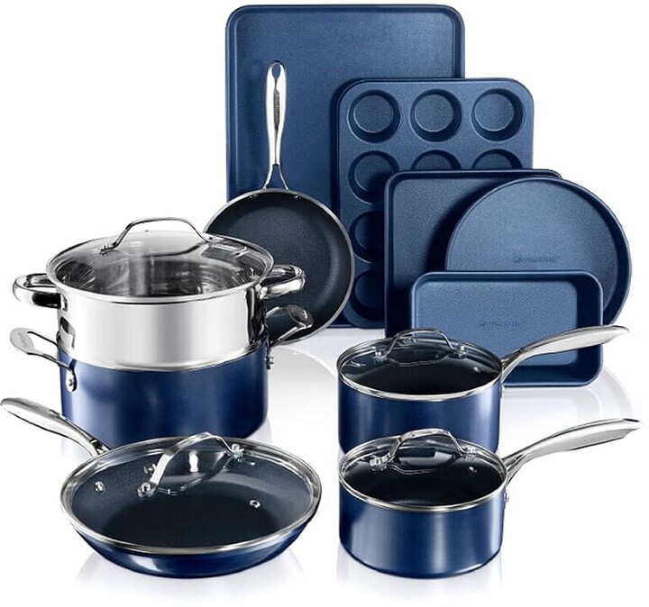 Gotham Steel Aqua Blue 20 Piece Nonstick Cookware and Bakeware Set
