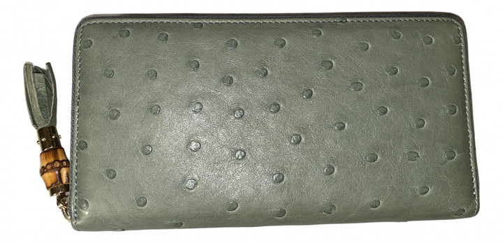 gucci ostrich wallet