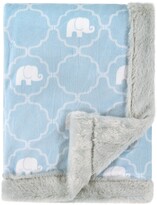 Thumbnail for your product : Hudson Baby Plush Blanket with Furry Binding and Back, One Size