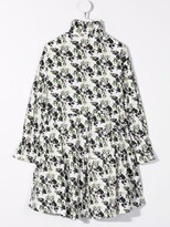 Thumbnail for your product : Philosophy di Lorenzo Serafini Kids Floral-Print Ruffled Dress