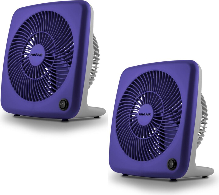 FanFair 7" Personal Box Fan - 2pk