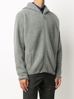 Thumbnail for your product : Versace Ribbed Logo Zipped Jumper