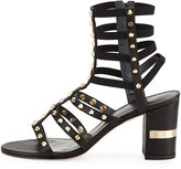 Thumbnail for your product : Stuart Weitzman Rivetcleo Gladiator City Sandal, Black