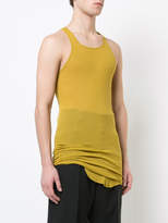 Thumbnail for your product : Rick Owens curved hem tank top