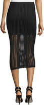 Thumbnail for your product : Alexander Wang T by Jacquard Midi Skirt