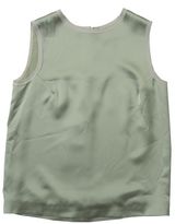 Thumbnail for your product : Maison Margiela Green Satin Tank Top