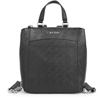 Calvin Klein Hayden Monogram Leather Backpack
