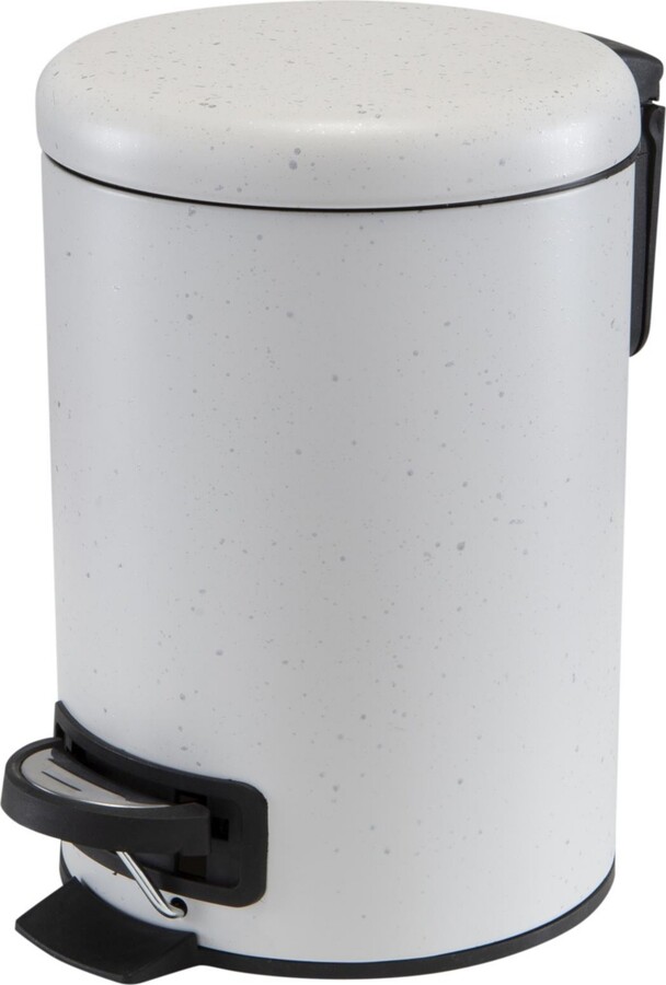 Creative Scents Dublin Bathroom Trash Can with Lid - Decorative Resin Small Garbage Can Bin for