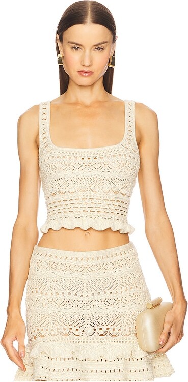 retrofete Damira Crochet Top