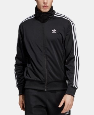 adidas track jacket mens black
