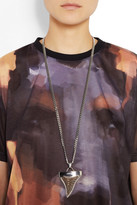 Thumbnail for your product : Givenchy Shark Tooth necklace in silver and rose gold-tone brass