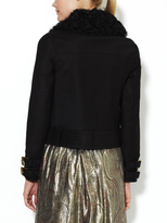Thumbnail for your product : Rachel Zoe Dalia Twill Jacket with Shearling Collar