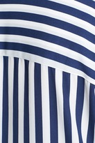 Thumbnail for your product : Sejour Striped Faux Wrap Blouse (Plus Size)