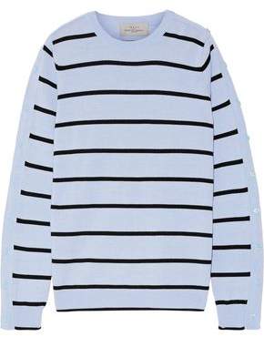 Preen by Thornton Bregazzi Ada Striped Wool-Blend Sweater