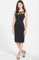 Thumbnail for your product : Ellen Tracy Embellished Scuba Sheath Dress