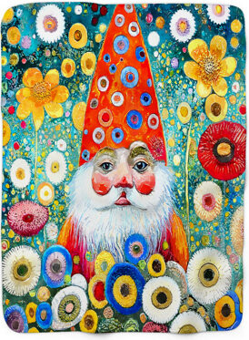 MentionedYou Gnarly Gnome Galore Throw Blanket
