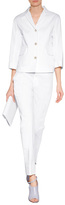 Thumbnail for your product : Jil Sander Stretch Cotton Crop Sleeve Blazer