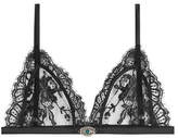 Thumbnail for your product : Alexander McQueen Lace Bra with Embellishment
