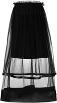 Comme Des Garçons Noir Kei Ninomiya transparent design full skirt