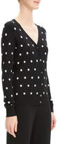 Thumbnail for your product : Theory Polka Dot Merino Wool Blend Cardigan