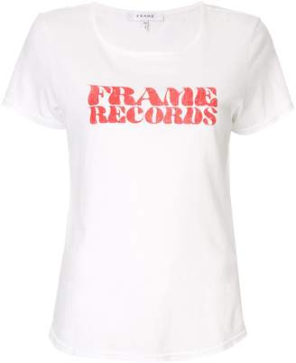Frame 'Frame Records' print T-shirt