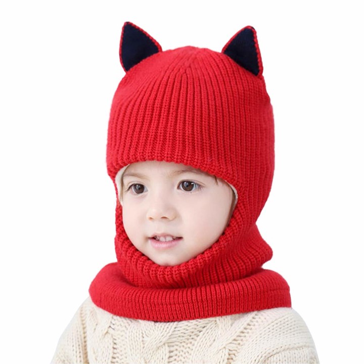 Magracy Baby Toddler Warm Earflap Beanie Kids Boys Girls Winter Fleece Lined Knitted Hat