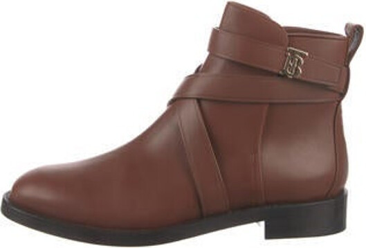 Burberry Leather Moto Boots -