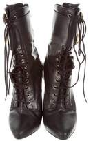 Thumbnail for your product : Balmain Leather Lace-Up Ankle Boots