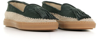 Fratelli Rossetti Suede Loafer With Rope Detaill