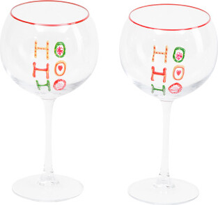 TJMAXX Hohoho Wine Glasses