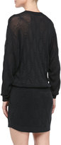 Thumbnail for your product : Theyskens' Theory Silk Knit Dress with Pockets, Darkness