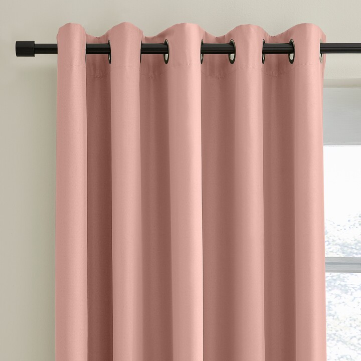 Dunelm Berlin Rose Thermal Blackout Eyelet Curtains Rose ShopStyle