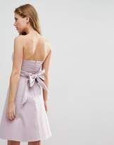 Thumbnail for your product : ASOS DESIGN Bridesmaid structured mini dress with bow detail