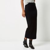 Thumbnail for your product : River Island Womens Black jersey maxi skirt