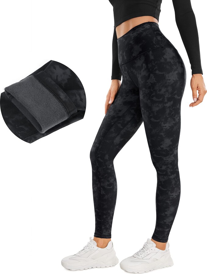 CRZ YOGA Women's Ulti-Dry Workout Leggings 25 Inches - High Waisted Yoga  Pants 7/8 Gym Leggings