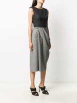 Thumbnail for your product : Alexander McQueen Draped Detail Midi Dress