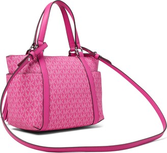 Michael Kors, Bags, Michael Kors Marilyn Cerise Pink Leather Shoulder Bag  New