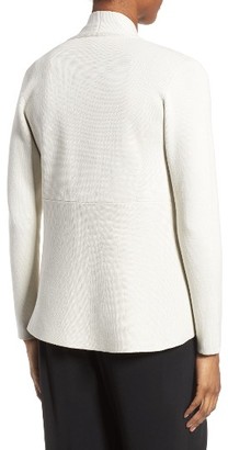 Eileen Fisher Women's Silk & Organic Cotton Angle Front Sweater Jacket